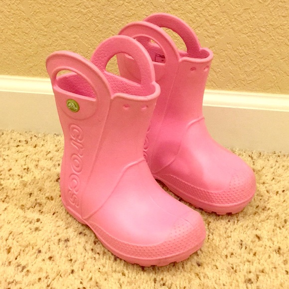 crocs rain boots girls